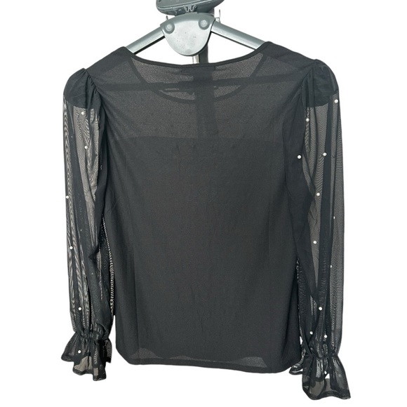 A Love Story Women’s Black Long Sleeve Top in size XL - Picture 2 of 7